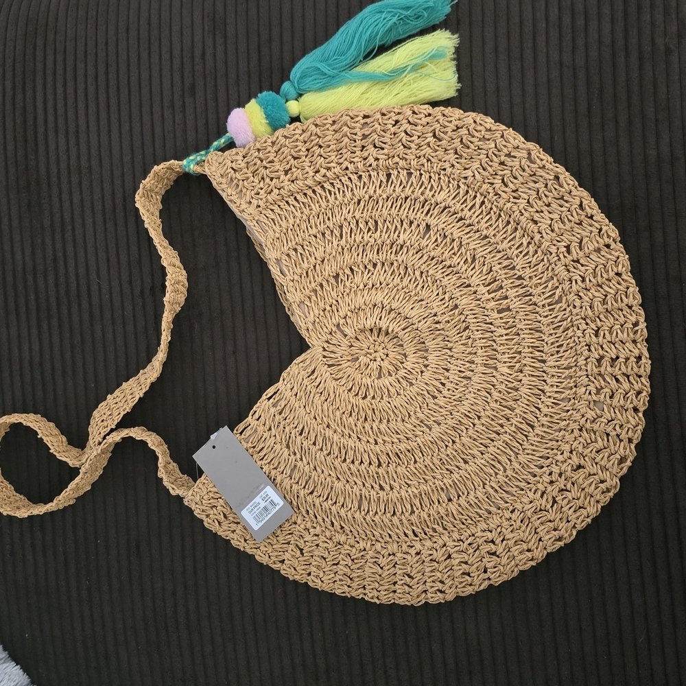 NWT Crown Vintage Straw Bag
